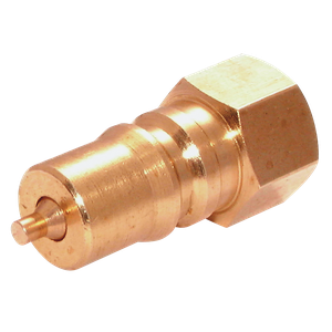 BSP FEM ISO B PLUG BRASS VITON