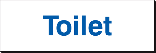 Toilet 120 x 360mm Sign