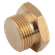 BSPP 1/4 SOLID BRASS MALE PLUG