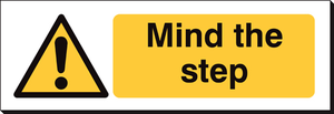 Mind The Step 120 x 360mm Sign