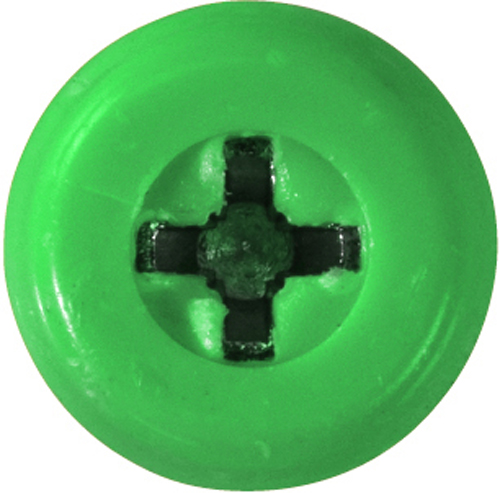 Number Plate Screws No.10 x 24mm Green