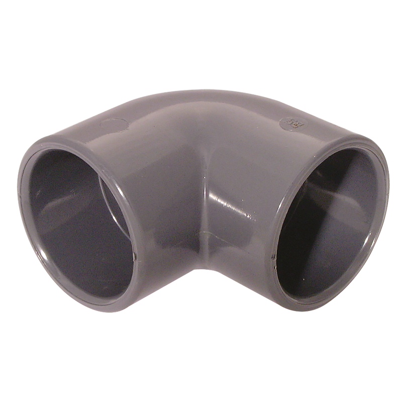 ID SOLVENT ELBOW 90DEG ABS  LGREY