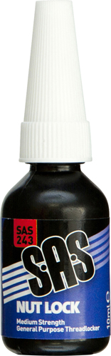 S.A.S Nut Lock Medium Strength 10ml-Multipack(5)