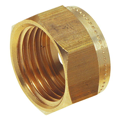 1/2 OD COMPRESSION NUT BRASS