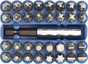 1/4 Hex Bits Set 33-pce