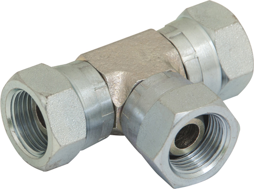 Hydraulic BSPP Equal Tee - Female 3/8"