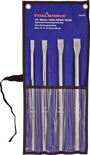 Long Chisel Set 4pc Metric