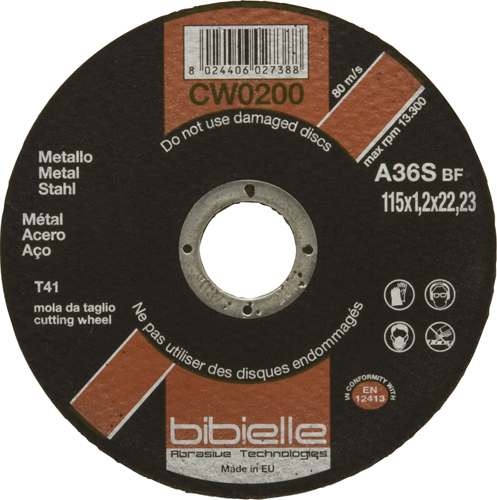 BIBIELLE Cutting Discs Flat 125 x 1.2