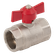 1/4  BSPP BALL VALVE F/F T-HANDLE RED