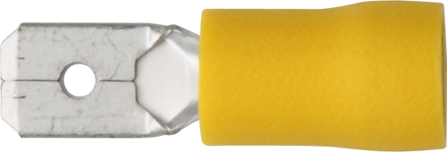 Terminals Yellow Push-On Male 6.3mm