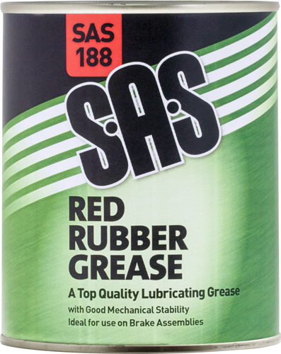 S.A.S Red Rubber Grease Tin 500g