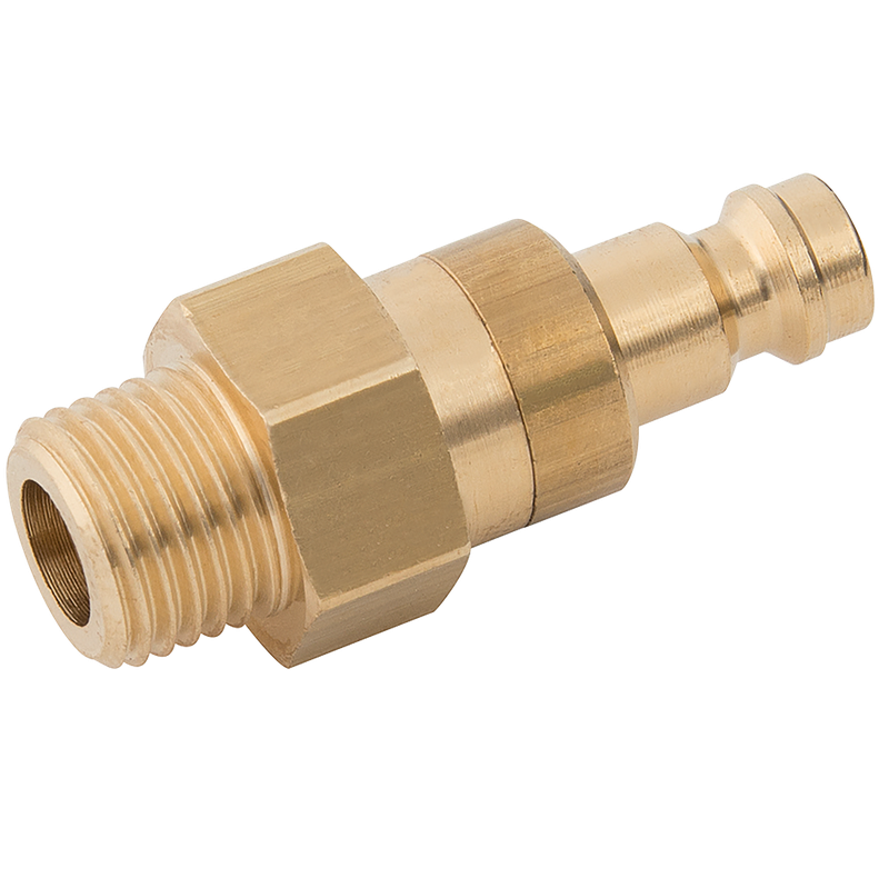 1/4 BSPP MALE  PLUG DS BRASS