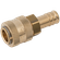 1/4 HOSETAIL   COUPLING BRASS UNPLATED