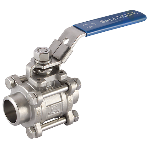 3/8   BUTT/WELD BALL VALVE 316 3PC