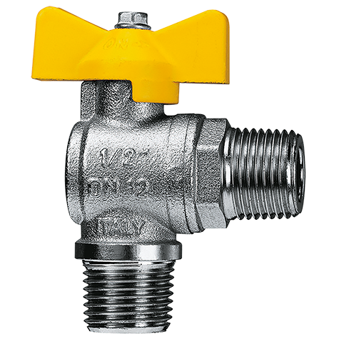 1/2 BSPP EQUAL MALE 90DEG BALL VALVE