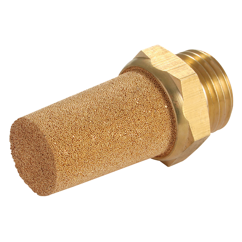 MALE SILENCER MEDIUM BRASS