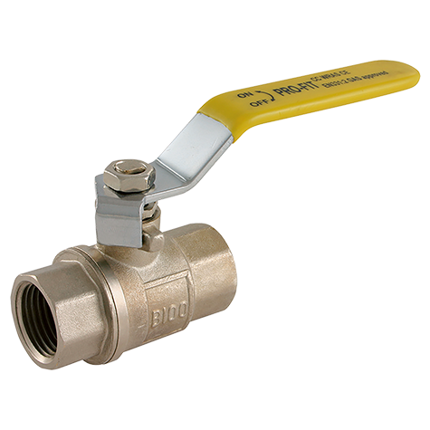 BSPP PROFIT BALLVALVE YELLO HANDLE