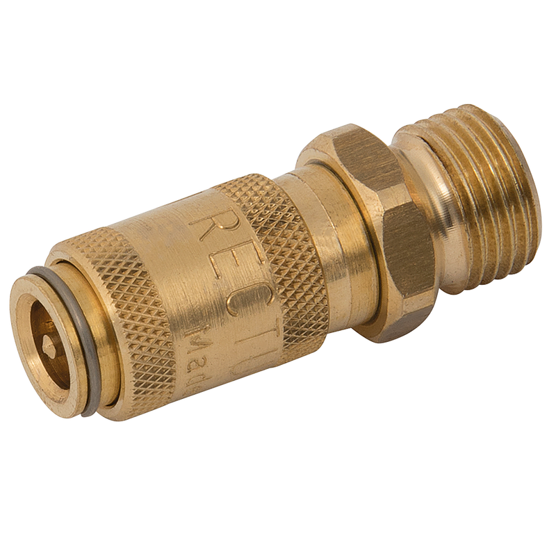 1/8 BSPP MALE COUPLING DS BRASS