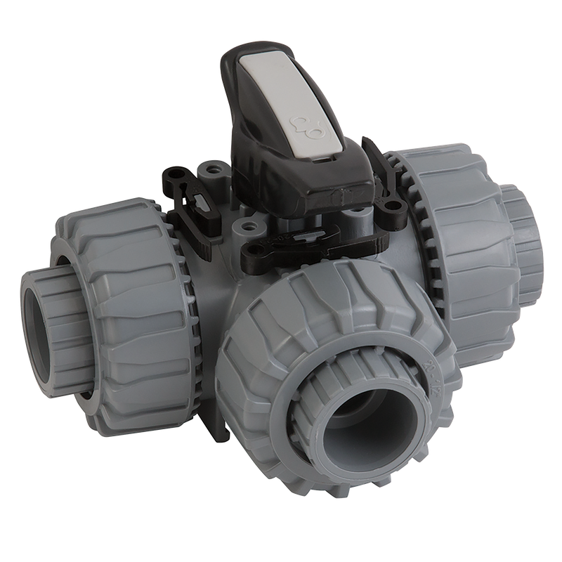 2 ABS TKD L PORT BALL VALVE FPM