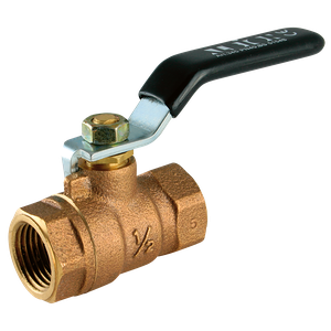 BSPT 2PC BZ BALL VALVE F/F LEVER