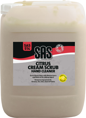 S.A.S Citrus Cream Scrub Hand Cleaner 10 Ltr