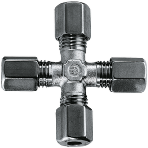 12MM OD EQUAL CROSS ST/ST (L)