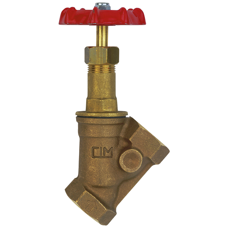 BSP FEM BRONZE OBLIQUE STOP VALVE