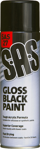 S.A.S Gloss Black Paint 500ml