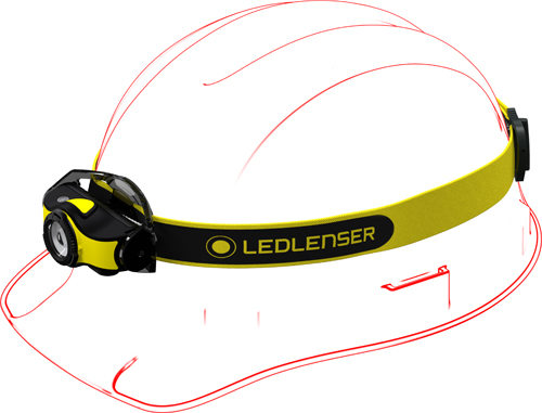 LEDLENSER 400lm LED Head Torch w/Mag Charge