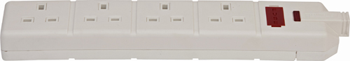 Permaplug Trail Socket 4-Way White