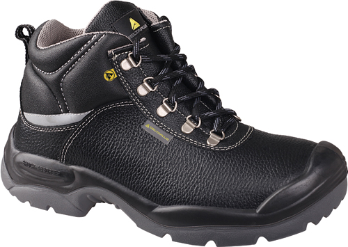 DELTAPLUS Leather Hiker Safety Boots Black 8