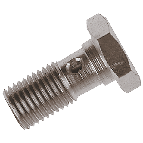 SINGLE METRIC BANJO BOLT 3/8 X 26PLATED