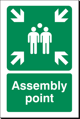 Assembly Point 240 x 360mm Sign