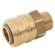 1/4 BSPP MALE COUPLING D.S. BRASS