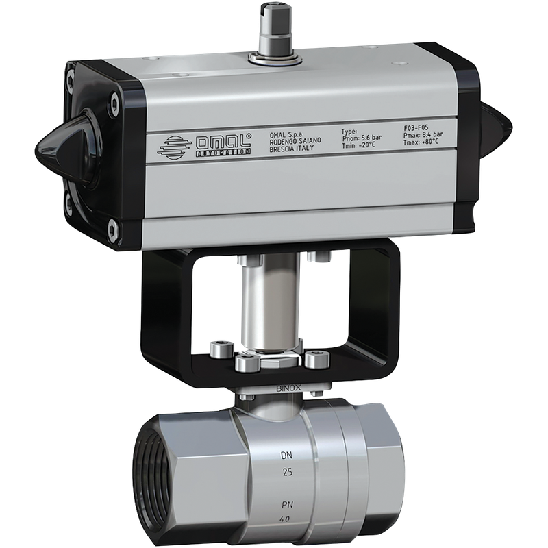 3/4  BSP DOUBLE ACTING BALL VALVE ST/ST