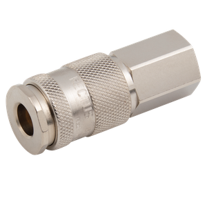 BSPP FEM  COUPLING BRASS NICKEL