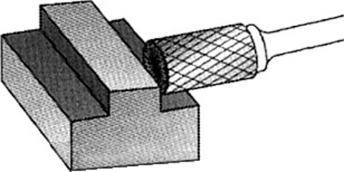 No. 6 10mm Burr - Cylindrical Front