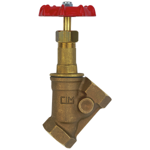 BSP FEM BRONZE OBLIQUE STOP VALVE