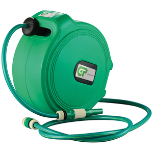 GREEN CASE HOSE REEL 20MGREEN PVCWATER)