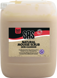 S.A.S Natural Mousse Scrub Hand Cleaner 10 Ltr