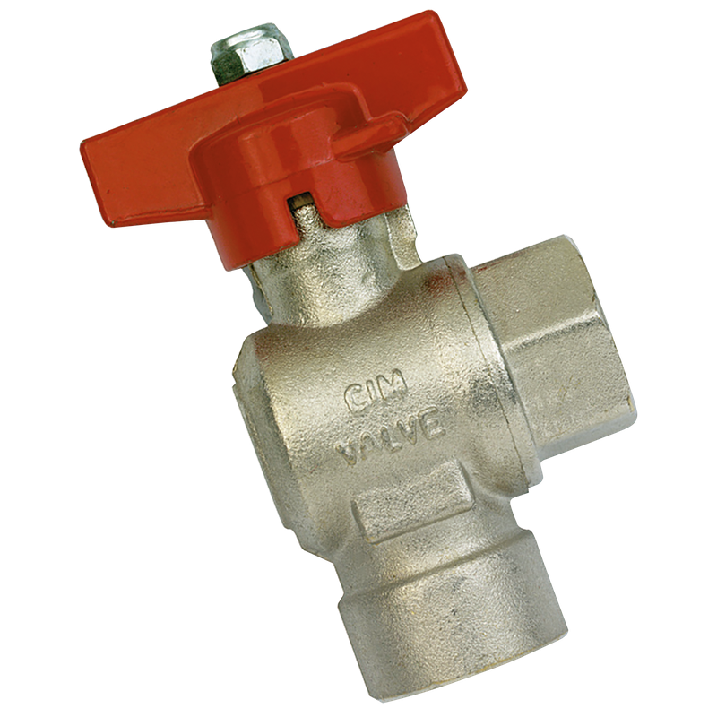 BSP FEM BALL VALVE 90DEG F/FLOW