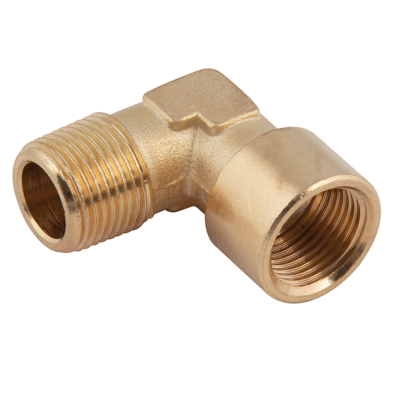 NPT MALE X FEMALE BRASS 90? ELBOW