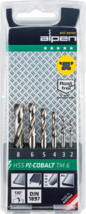 ALPEN Cobalt Stub Drill Set Metric 6Pc