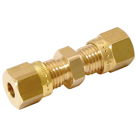 12MM OD EQUAL BRASS COUPLING