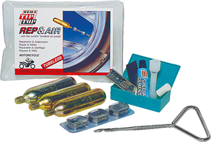 Motorcycle Tyre Repair and Inflate Kit