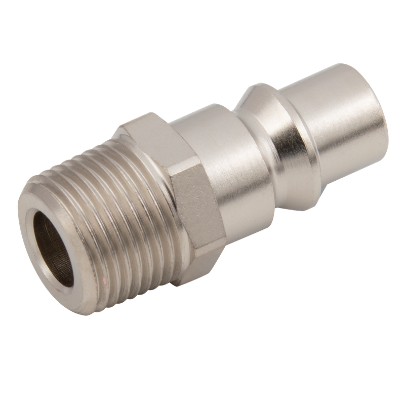 3/8 BSPT MALE PLUG  STEEL NICKEL PLATED