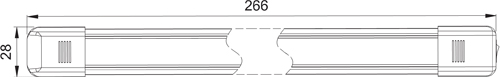 LED 266mm 3W Interior Lamp 12/24V