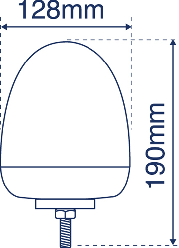 Beacon LED Rotating Single Point Amber