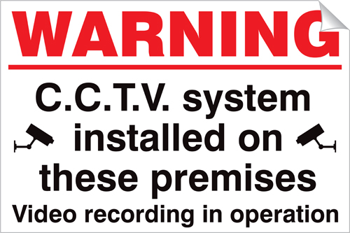 Warning CCTV In Operation 240 x 360mm Sticker