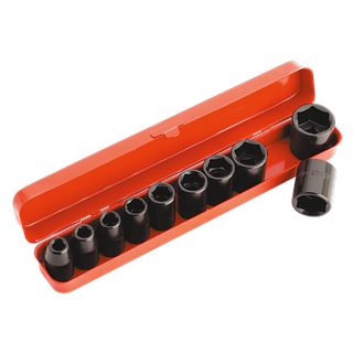 Impact Socket Set 10pc 1/2"Sq Drive Metric